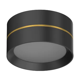 Накладной светодиодный светильник LeDron BARREL Black