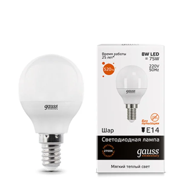 Лампа Gauss 53118 LED Elementary Globe Лампа Gauss 53118 LED Elementary Globe