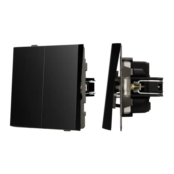 Механизм выключателя управления шторами SWT-TENDO-MKR2-PL-BK (230V, 10A) Arlight 054139