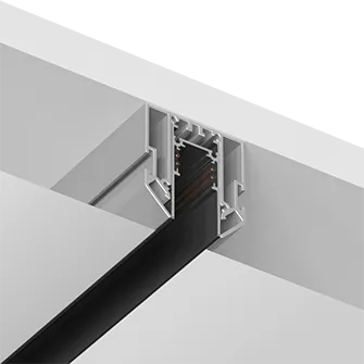 Встраиваемый в натяжной потолок шинопровод 2,5м Ledron АВД-5933 (5356) Black