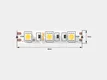 Светодиодная лента 60 LED/м, 14,4 Вт/м, 12В , IP20, Цвет: Желтый SWG SWG560-12-14.4-Y-M Светодиодная лента 60 LED/м, 14,4 Вт/м, 12В , IP20, Цвет: Желтый SWG SWG560-12-14.4-Y-M