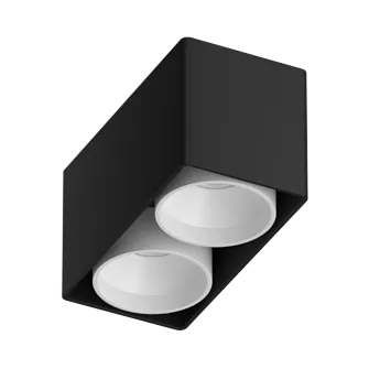 Накладной светильникпод сменную лампу Ledron KEA 2 ED GU10 Black-White