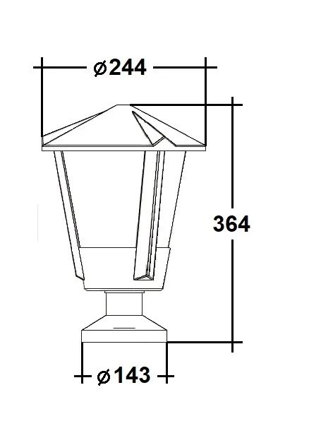 Наземный фонарь Oasis Light 1254S Bl SEUL