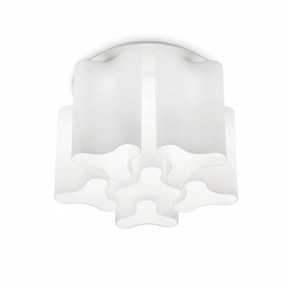 Потолочный светильник Ideal Lux 125503 COMPO PL6 BIANCO Потолочный светильник Ideal Lux 125503 COMPO PL6 BIANCO