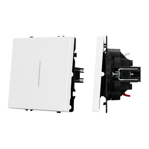 Механизм выключателя одноклавишный непроходной LED SWT-NOBE-MK01-SFPL-L-WH (230V, 10A) Arlight 054232