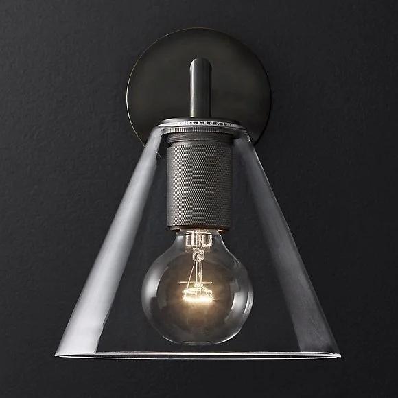 Бра Rh Utilitaire Funnel Shade Single Sconce Black 123269-22 ImperiumLoft Бра Rh Utilitaire Funnel Shade Single Sconce Black 123269-22 ImperiumLoft