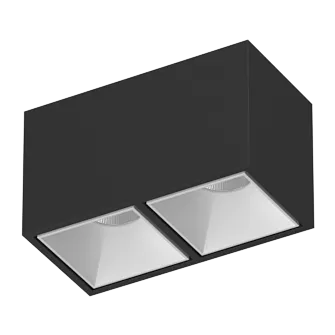 Накладной светодиодный светильник Ledron KUBING 2 Black-White TRIAC 4000K Накладной светодиодный светильник Ledron KUBING 2 Black-White TRIAC 4000K
