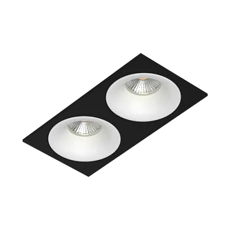 Встраиваемый светильник под сменную лампу Ledron AO1501091 SQ2 Black-White