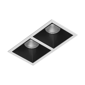 Встраиваемый светодиодный светильник Ledron RISE KIT 2 LED 4000K White-Black