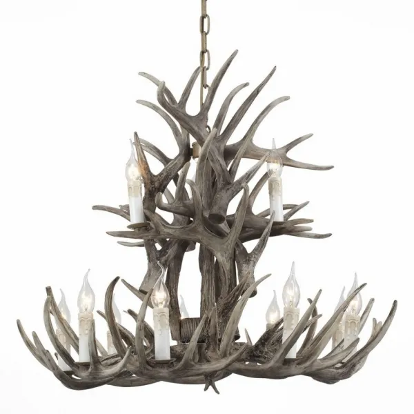 Подвесная люстра Hornland Chandelier 12 Grey ImperiumLoft 74914-22 40.1520