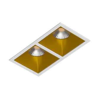 Встраиваемый светильник под сменную лампу Ledron RISE KIT2 White-Gold Встраиваемый светильник под сменную лампу Ledron RISE KIT2 White-Gold