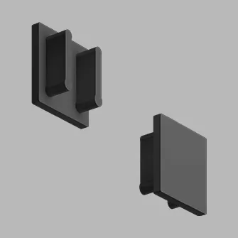 Заглушка для профиля LeDron АВД-7714 Black