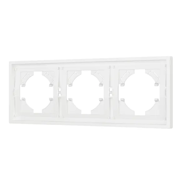 Рамка пластиковая FRM-TENDO-SFPL-3-WH (Матовый белый) Arlight 054653