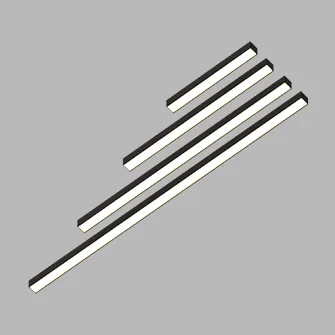 Накладной светодиодный светильник Ledron LINE BRITTO 860 Black 3000K