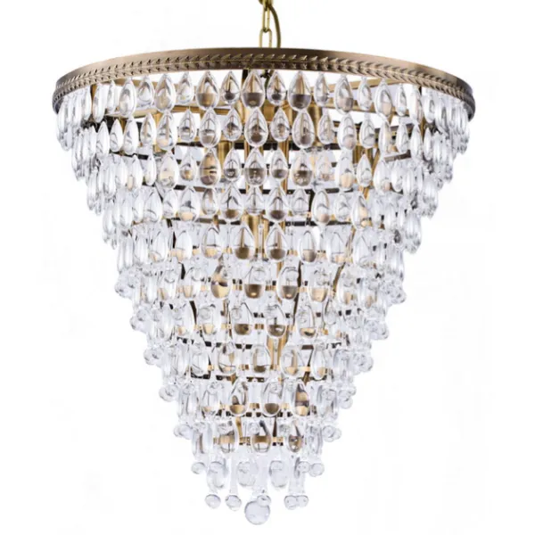 Подвесная люстра Clarissa Glass Drop Pendant 61 Bronze ImperiumLoft 75623-22 40.1001