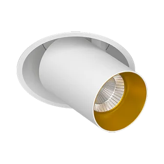 Встраиваемый поворотный светодиодный светильник LeDron EVA DANNY MINI White-Gold TRIAC 4000K