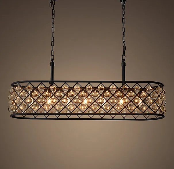 Подвесная люстра RH Spencer Rectangular Chandelier 100 ImperiumLoft 75668-22 40.320