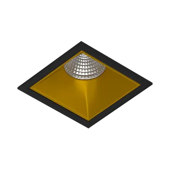 Встраиваемый светодиодный светильник Ledron RISE KIT 1 LED 3000K Black-Gold