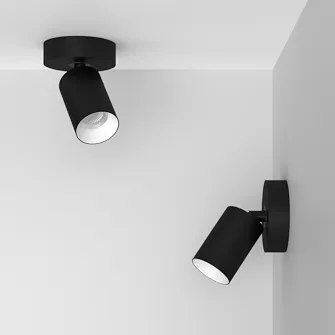 Накладной поворотный светодиодный светильник Ledron SAGITONY R1 S60 Dim Black-White