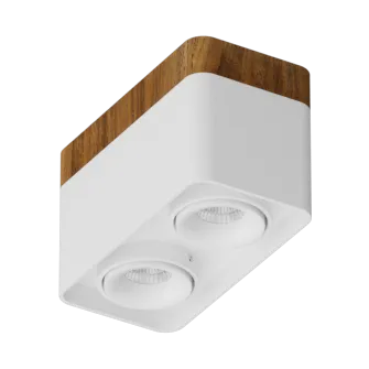 Накладной светодиодный светильник Ledron TUBING 2 Wooden 30 White