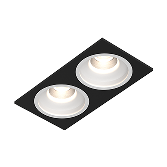 Встраиваемый светодиодный светильник LeDron LEVEL SQ2 Black-White TRIAC 4000K