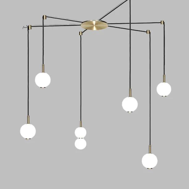 Подвесной светильник ROCCO COMBO A 6 подвесов ImperiumLoft 229789-23 rocco-combo01