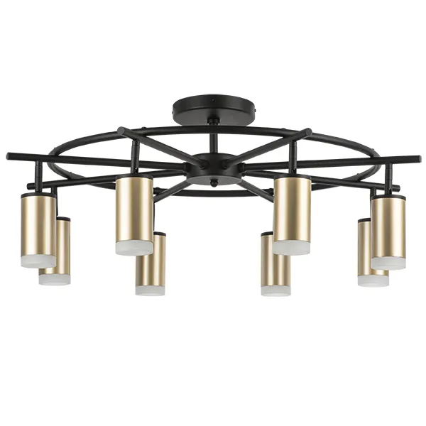Потолочная люстра Lightstar LR7184080 RULLO ЧЕРНЫЙ/ЗОЛОТО Потолочная люстра Lightstar LR7184080 RULLO ЧЕРНЫЙ/ЗОЛОТО