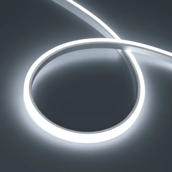 Светодиодная лента герметичная WAVE-TOP-PU-A144-10x10mm 24V White5700 (5 W/m, IP68, 1m, wire x1) Arlight 052596