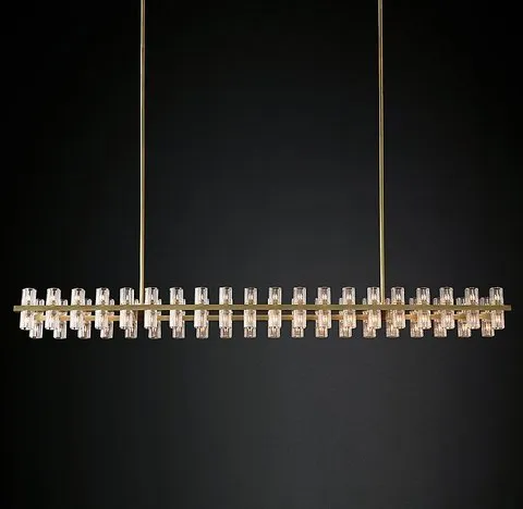 Подвесная люстра Restoration Hardware Arcachon Linear Chandelier ImperiumLoft 148116-22 40.2661