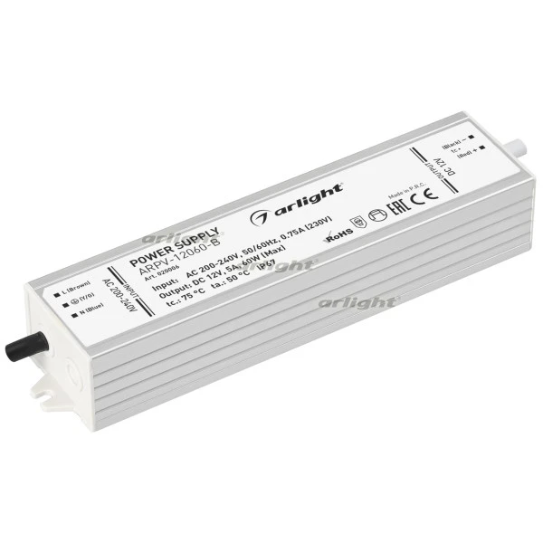 Блок питания для светодиодной ленты Arlight 020006 ARPV Блок питания для светодиодной ленты Arlight 020006 ARPV