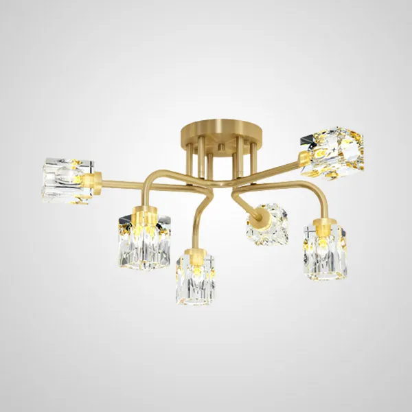 Потолочная люстра MICHAL L6 Brass ImperiumLoft 205613-23 michal01