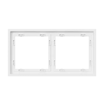 Рамка на 2 поста для розеток и выключателей LeDron 2 Frame PC White