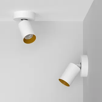 Накладной поворотный светодиодный светильник Ledron SAGITONY R1 S60 Dim White-Gold