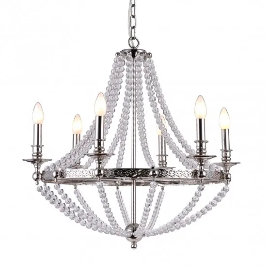 Подвесная люстра Chrome Bown Chandelier ImperiumLoft 75578-22 40.949.GL.TR.LSL