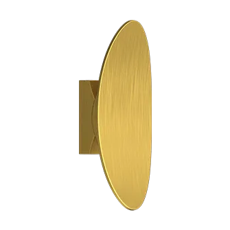 Настенный светодиодный светильник Ledron ZD8174B-12W Brushed gold OVAL