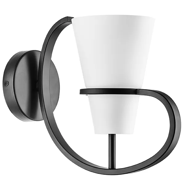 Бра 1х40W E14 ЧЕРНЫЙ/БЕЛЫЙ Lightstar 733617 FIACOLLA