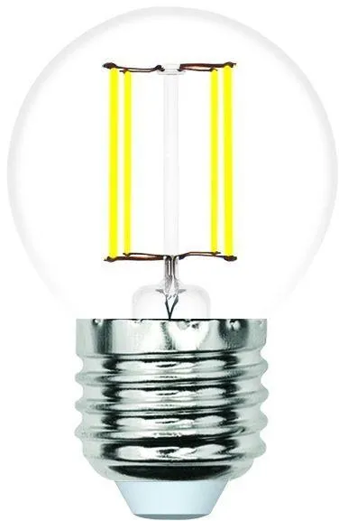 Лампочка светодиодная филаментная Volpe LED-G45-6W/3000K/E27/CL/SLF LED-G45-SLF Лампочка светодиодная филаментная Volpe LED-G45-6W/3000K/E27/CL/SLF LED-G45-SLF