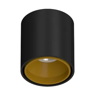 Накладной светильник под сменную лампу Ledron KEA R ED GU10 Black-Gold