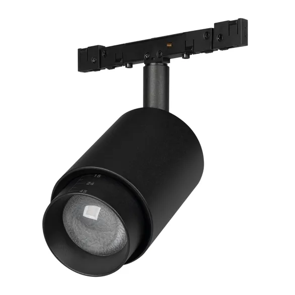 Светильник трековый MAG-MICROCOSM-SPOT-ZOOM-R47-9W Warm3000 (BK, 15-55 deg, 24V) Arlight 051769