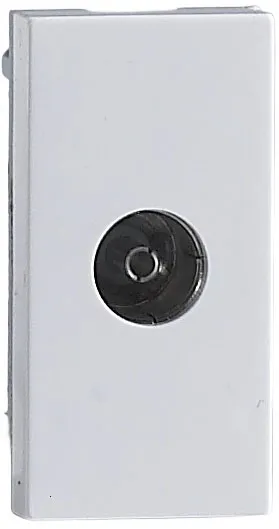 Розетка TV, 1мод., бел. (22.5х45мм), Donel DECF15W 45х45 Розетка TV, 1мод., бел. (22.5х45мм), Donel DECF15W 45х45