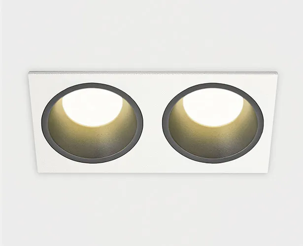 Встраиваемый светильник ItalLine IT08-8013 black 3000K 2 шт + IT08-8015 white