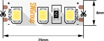 Светодиодная лента SWG SWG2120-12-12-NW-M Светодиодная лента SWG SWG2120-12-12-NW-M