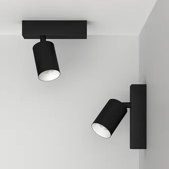 Накладной поворотный светодиодный светильник Ledron SAGITONY E S60 Black-White 4000K