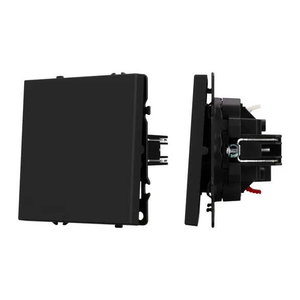 Механизм выключателя одноклавишный проходной SWT-NOBE-MKP1-SFPL-BK (230V, 10A) Arlight 054246