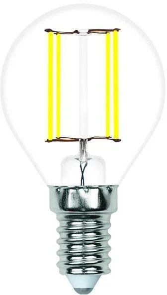 Лампочка светодиодная филаментная Volpe LED-G45-4W/3000K/E14/CL/SLF LED-G45-SLF