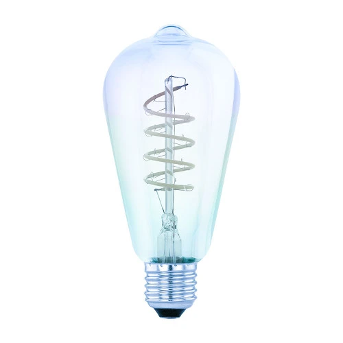 Лампа светодиодная Eglo 110209 ST64, 1x4W(E27), 2000К, стекло, радужный Лампа светодиодная Eglo 110209 ST64, 1x4W(E27), 2000К, стекло, радужный