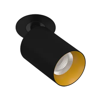 Светодиодный поворотный светильник LeDron SAGITONY R BASIC S60 Black-Gold 4000K