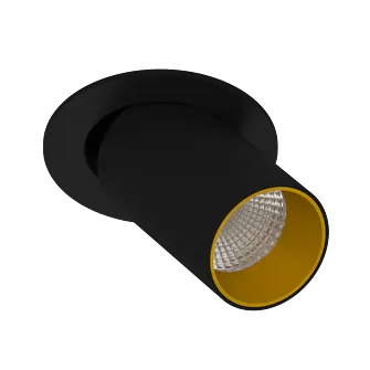 Встраиваемый поворотный светодиодный светильник LeDron DANNY MINI S40 Black-Gold 4000K Встраиваемый поворотный светодиодный светильник LeDron DANNY MINI S40 Black-Gold 4000K