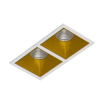 Встраиваемый светодиодный светильник Ledron RISE KIT 2 LED 3000K White-Gold