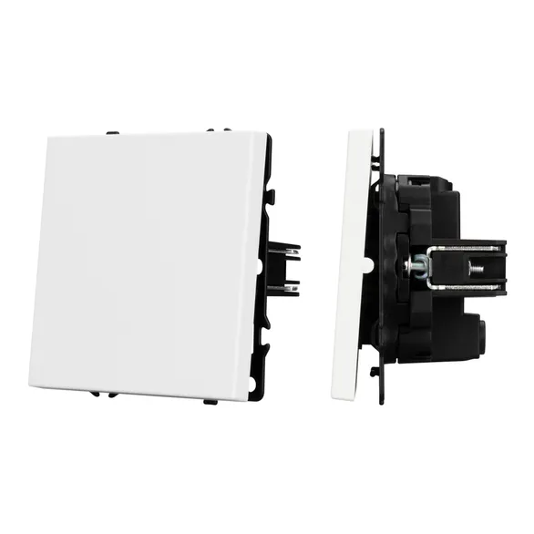 Механизм выключателя одноклавишный перекрёстный SWT-NOBE-MKX1-SFPL-WH (230V, 10A) Arlight 054234